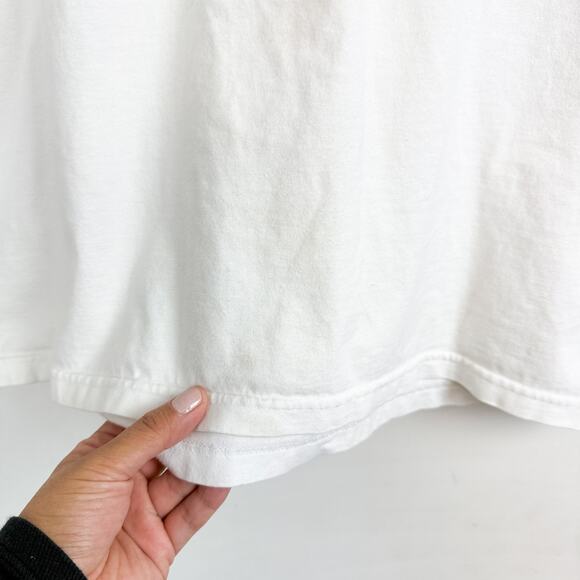 Stussy Yin Yang White Tee Shirt Mens FLAWS - L - Picture 5 of 10